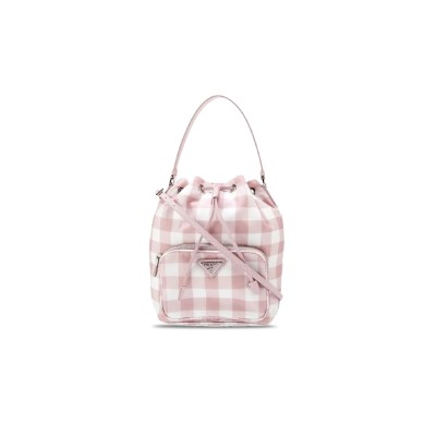 PRADA MICROFIBER BUCKET BAG 1BH038 (22.5*17.5*12cm)  PRADA MICROFIBER BUCKET BAG 1BH038 (22.5*17.5*12cm)